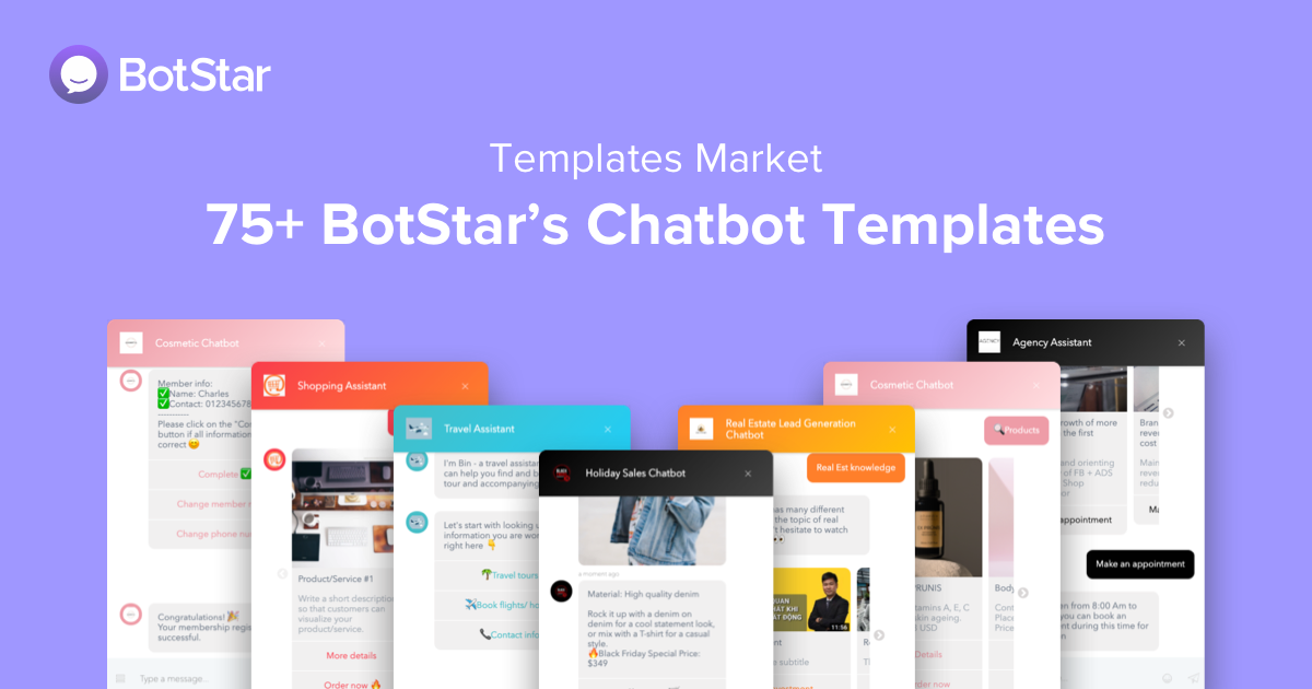 78 Free & Premium Chatbot Templates - BotStar